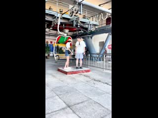 Канатная дорога проходящая через морскую полосу расположена в Китае. (видео)