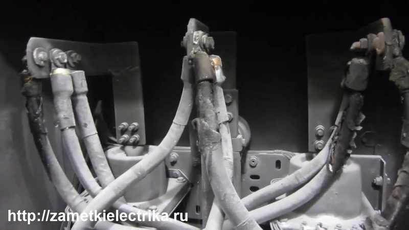 Сгоревший трансформатор силовой 380. Взрыв трансформатора. Электрическая дуга на подстанции. Повреждения кабельных линий. Столбы 10000 вольт.