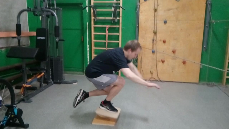 Onefoot squat, only two
